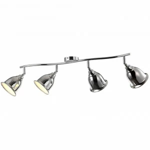 Спот потолочный цвета хром с 4 плафонами Arte Lamp Campana A9557PL-4CC ARTE LAMP CAMPANA 00-3924223 Хром