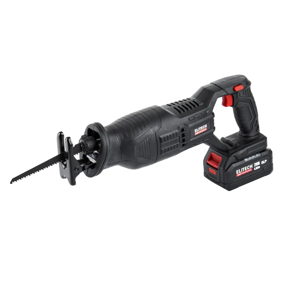 Пила сабельная аккумуляторная Elitech HD SSC 2028BL, 20 В Li-Ion 4 Ач STLM-2056145