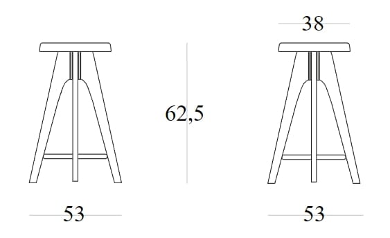 Деревянный стул с мягким сиденьем SIPA Tommy ARCH-00095193 - Вид №2