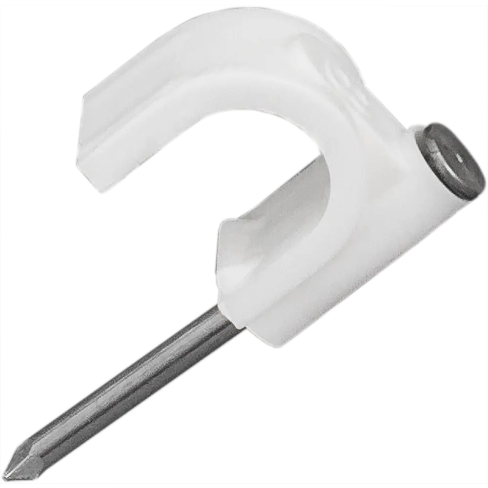 Скоба для электрокабеля круглая 8x13 мм, 50 шт НЕВСКИЙ КРЕПЕЖ STLM-2023914