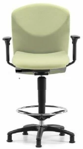 TALIN Офисное кресло из ткани с 5 спицами и подлокотниками для дизайнера Vulcan