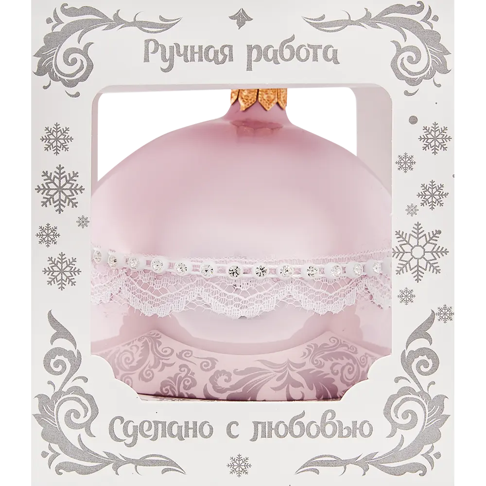 Шар ёлочный «Кружево» 85 мм 82856318 STLM-2015740 Santreyd  - Вид №2