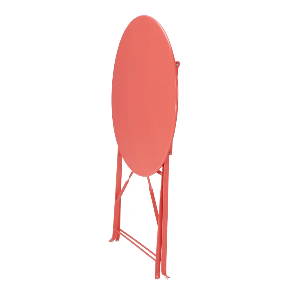 Стол садовый круглый Naterial Flora Origami складной 60х71 см сталь красный STLM-2149154 - Вид №4