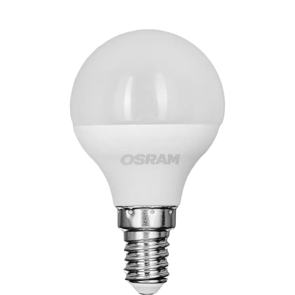 Лампа светодиодная Osram шар 5Вт 470Лм E14 холодный белый свет STLM-2074742 - Вид №1
