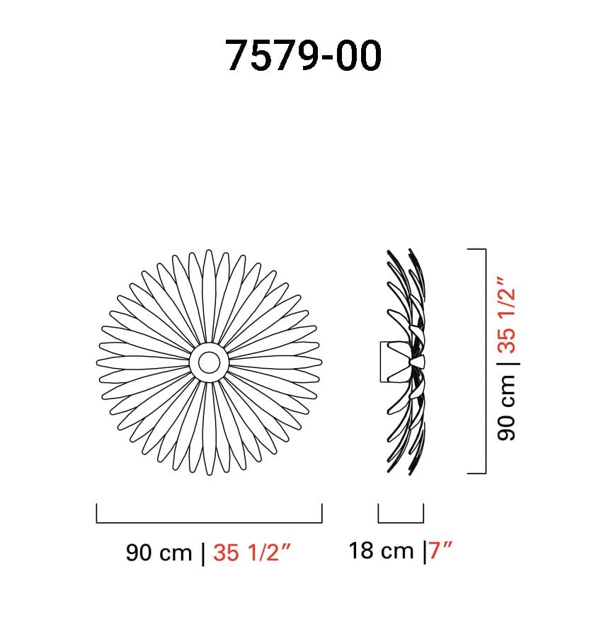 Венецианский Кристалл ручной работы настенный светильник Barovier&Toso Агава ARCH-00105844 - Вид №3