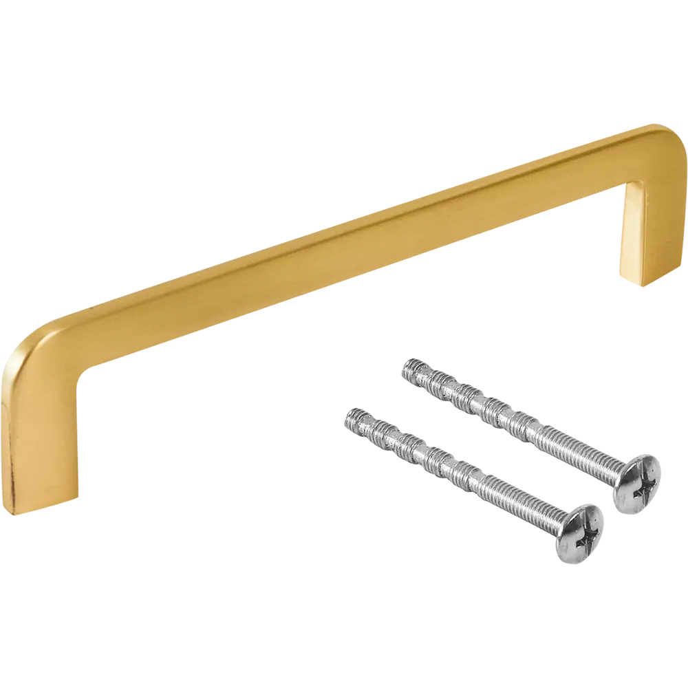 Мебельная ручка-скоба L4.032 золото 128 мм LARVIJ STLM-2092352 - Вид №2