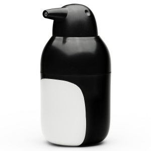 QL10351-BK-WH Диспенсер для мыла penguin, черно-белый Qualy