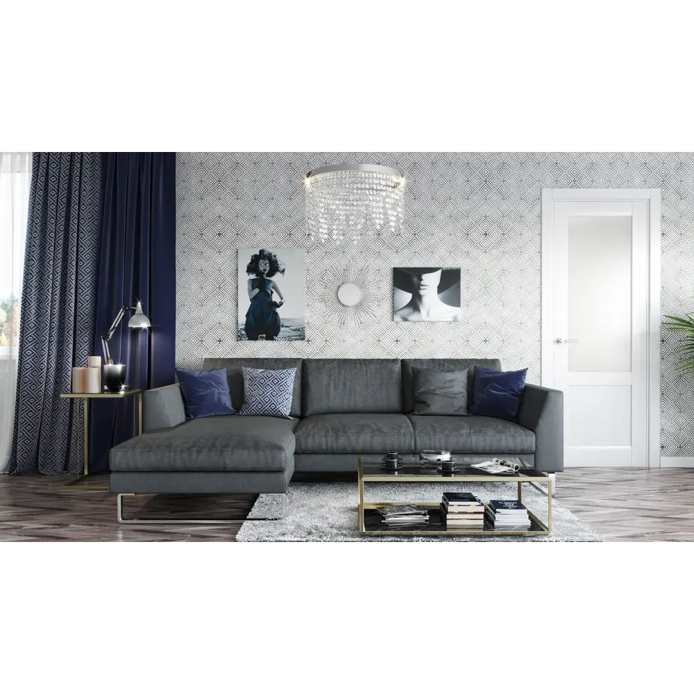 Зеркало в раме Серебряные лучи D60см 82036751 STLM-2022214 ALL WALL  - Вид №5