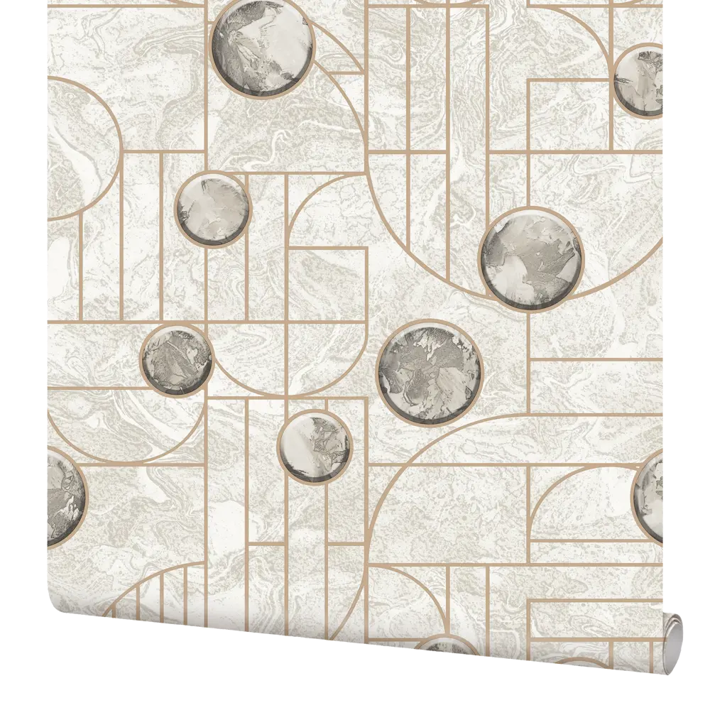 Обои бумажные Elysium Концепт бежевые 0.53 м 907801 STLM-2029907