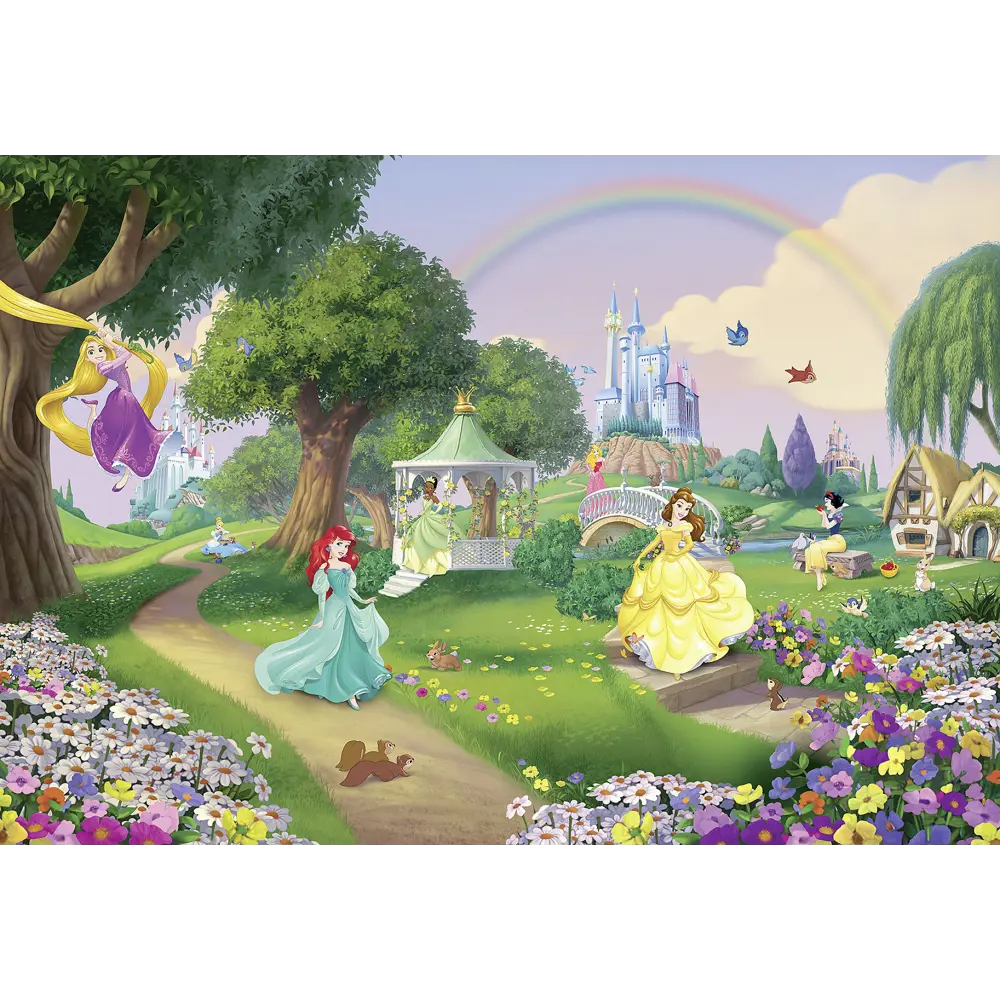 Фотообои «Радуга принцесс», бумажные, 368x254 см, 8-449 80152419 STLM-2000285 Komar Disney/Marvel/Star Wars