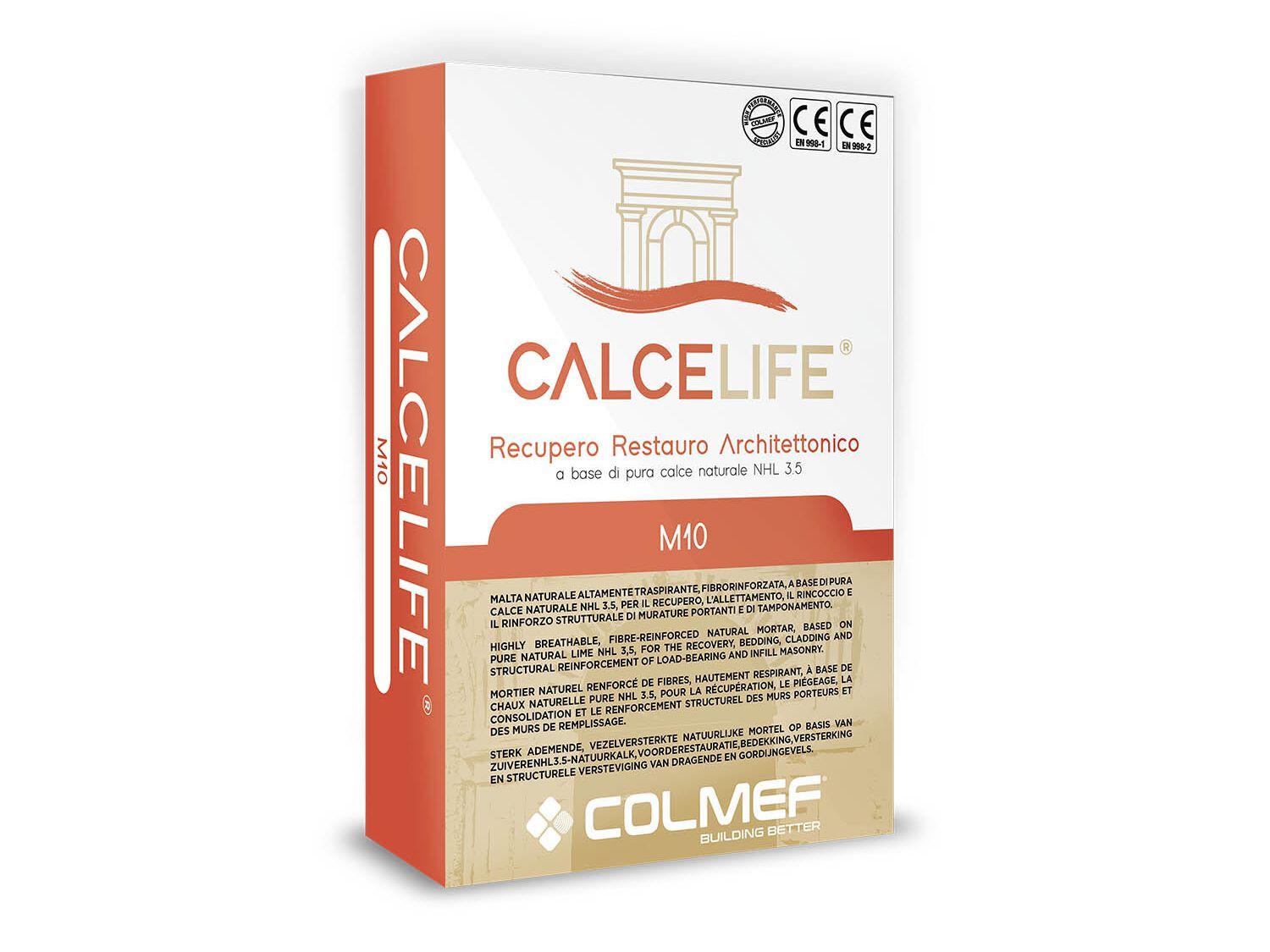 NHL 3.5 чистый натуральный известковый фиброзно-укрепленный раствор Colmef Calcelife ARCH-00082114 - Вид №1