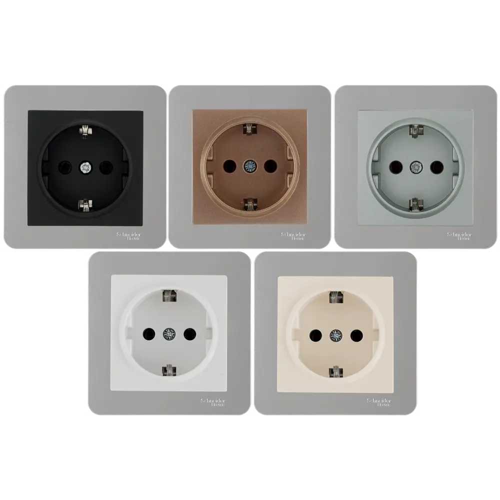 Рамка SYSTEME ELECTRIC W59 Deco на 4 модуля в цвете платина 82593341 STLM-0030834 - Вид №1