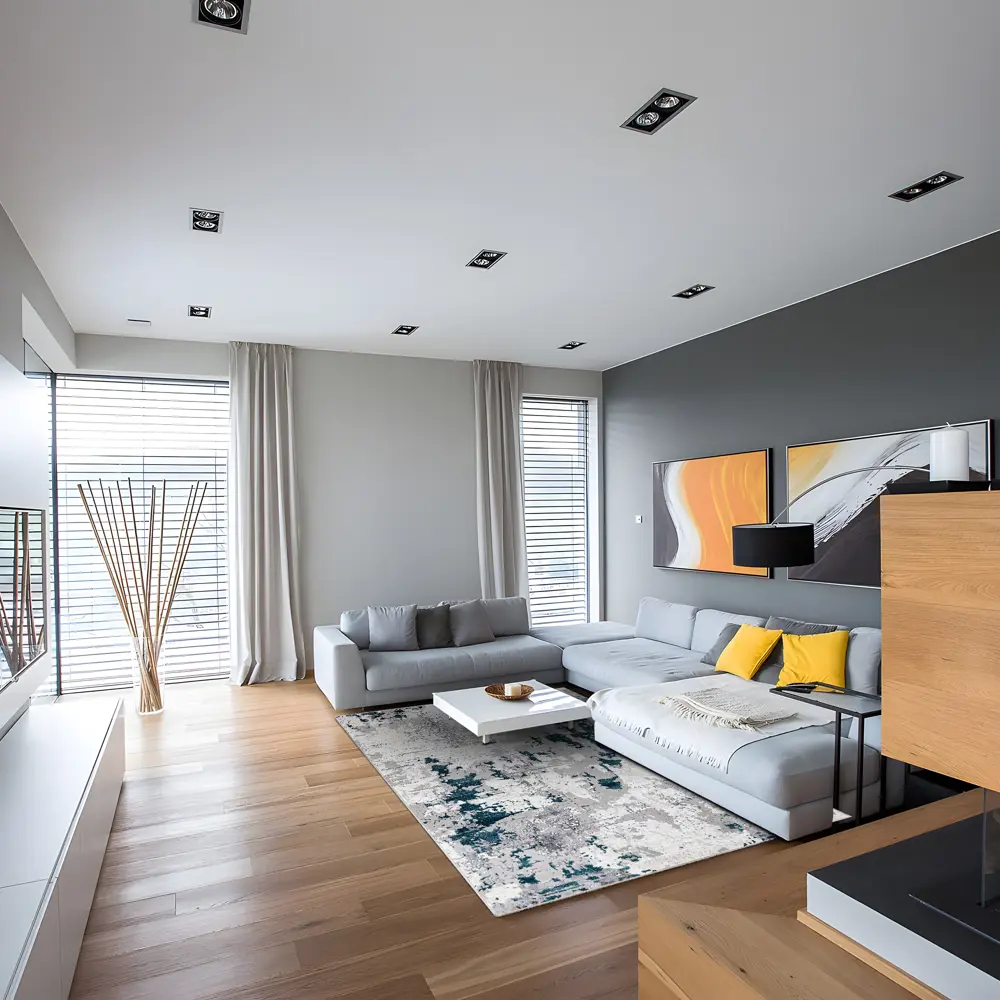 Ковер PALERMO F285 серый 200x290 см с рельефным дизайном 89378826 STLM-1348400 - Вид №6