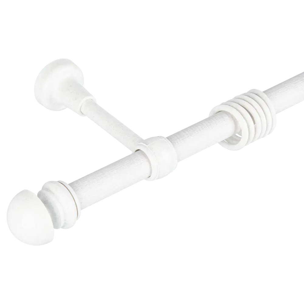 Карниз однорядный Санторини 200 см пластик РУССКИЕ КАРНИЗЫ STLM-2105196