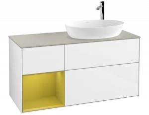 Villeroy&Boch Тумба под раковину Прямоугольная версия F923HEGF Finion Glossy White Lacquer