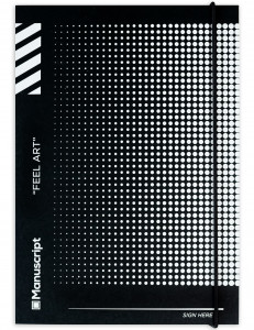 538845 Скетчбук "Off-black Dot Plus", 80 листов, 150 г/м2, в точку Manuscript