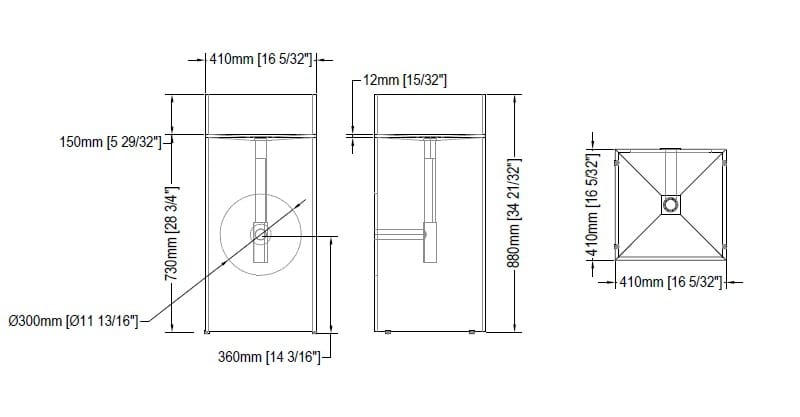 Кристалл отдельно стоящий умывальник ARTELINEA Kubik ARCH-00150202 - Вид №6