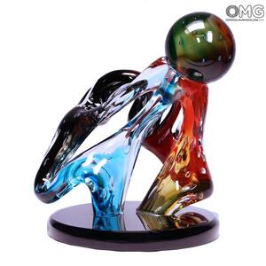 4575 ORIGINALMURANOGLASS Хранитель - Абстрактная скульптура - муранское стекло OMG 35 см