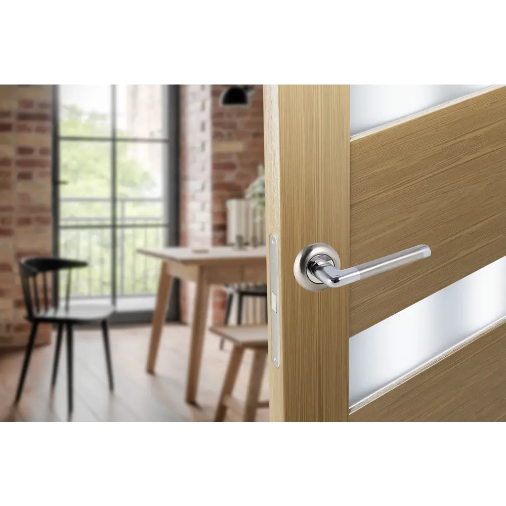 Дверные ручки Edson 21-Z01 без запирания алюминий никелированное покрытие цвет никель STLM-2180522 - Вид №9