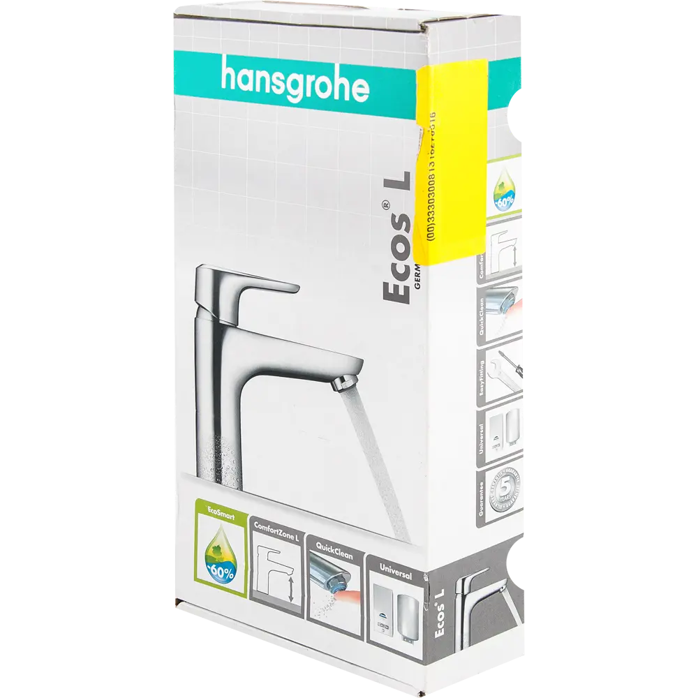 Смеситель для раковины Hansgrohe Ecos L однорычажный цвет хром STLM-2063834 - Вид №3