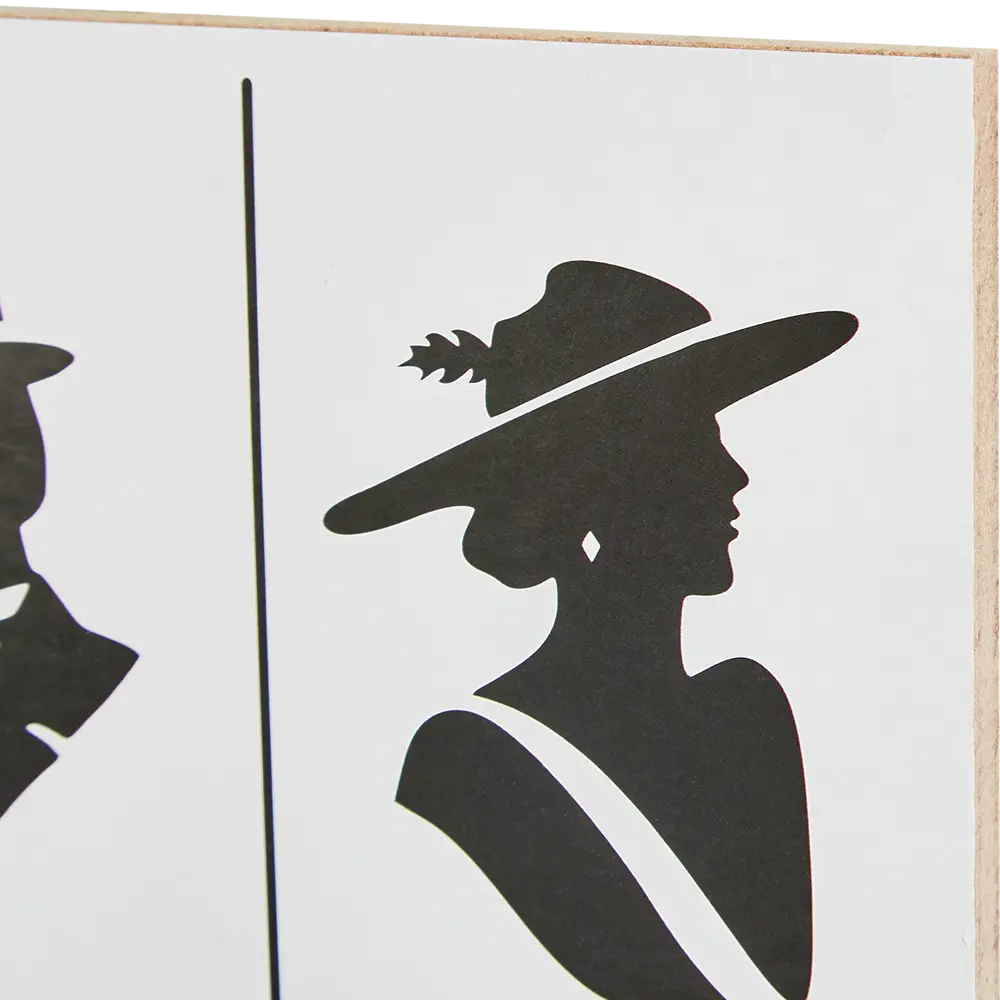 Табличка декоративная М/Ж 10x25 см Симфония STLM-2108239 - Вид №2