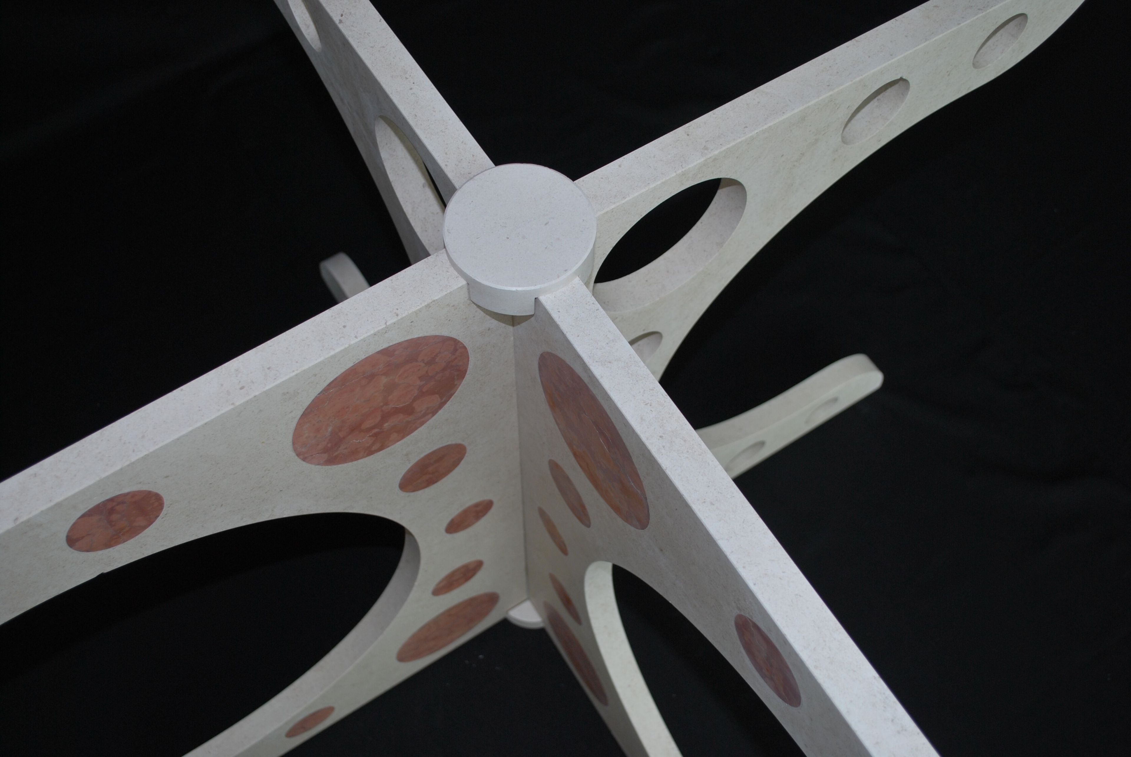 Круглый стеклянный стол с мраморным основанием Pistore Marmi MA-MI ARCH-00018563 - Вид №5