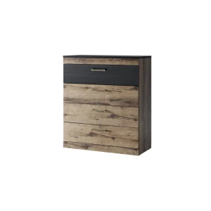91733246 Комод Anrex Jagger 4S 4 ящика 80.20x35.60x91.70 ЛДСП цвет дуб монастырский /черный STLM-1536217