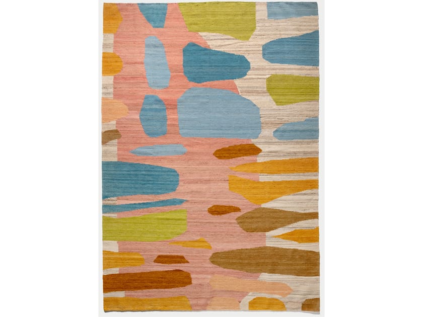 Прямоугольный шерстяной ковер Zollanvari дизайнер Flatweaves ARCH-00147682