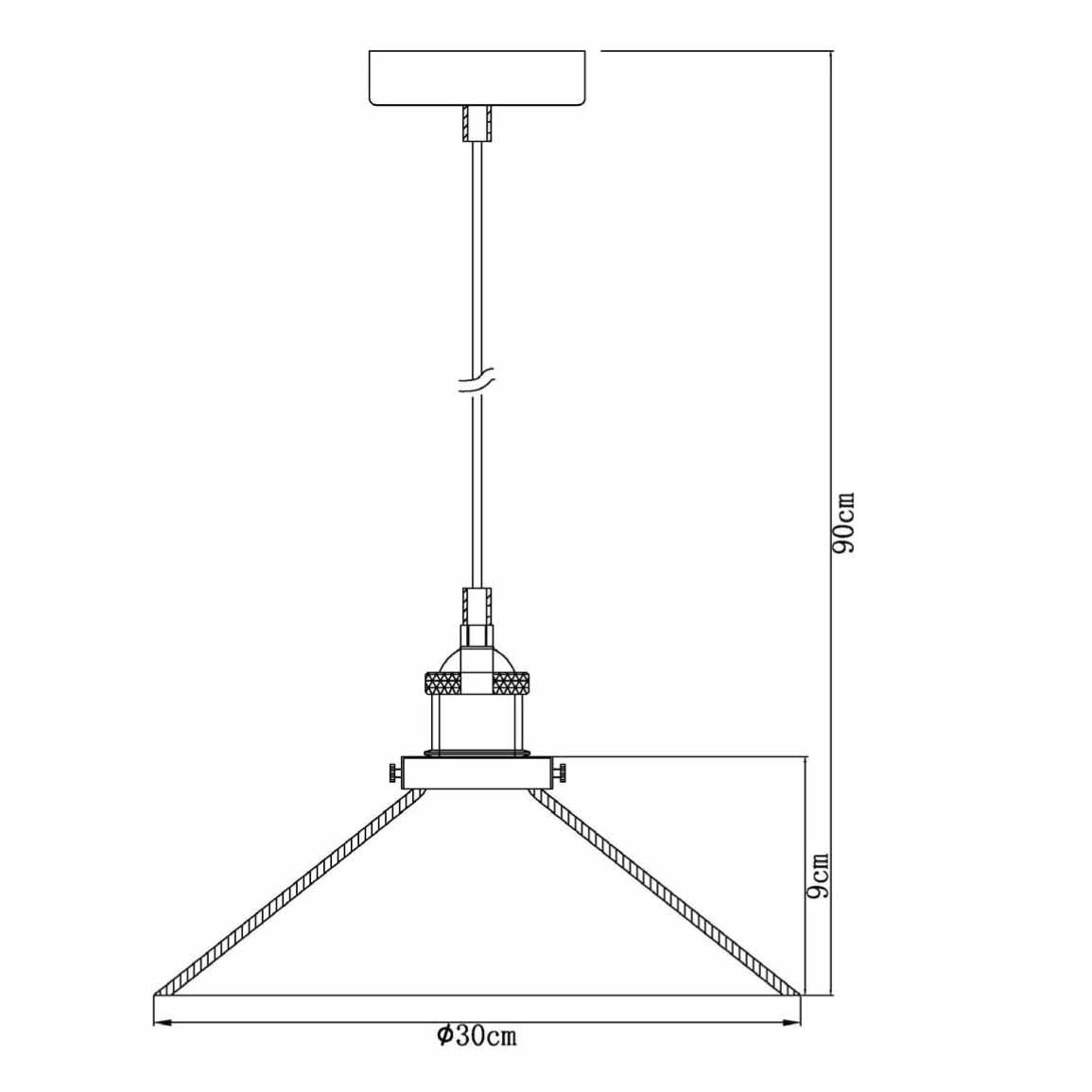 Подвесной светильник Lucide Doris 15368/30/60 LUCIDE DORIS 139266 Черный - Вид №1