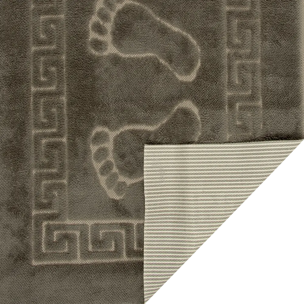 Коврик для ванной комнаты «Foot» 50х70 см цвет серый PRIMANOVA STLM-2056234 - Вид №2