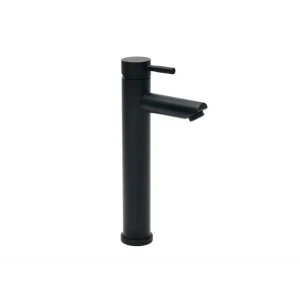 Смеситель для накладной раковины Сургут однорычажный цвет черный