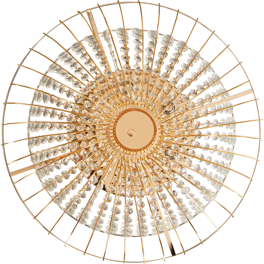 Люстра Freya Crystal Pava: золотая неоклассика с хрустальными подвесами 89398567 STLM-1571415 - Вид №3