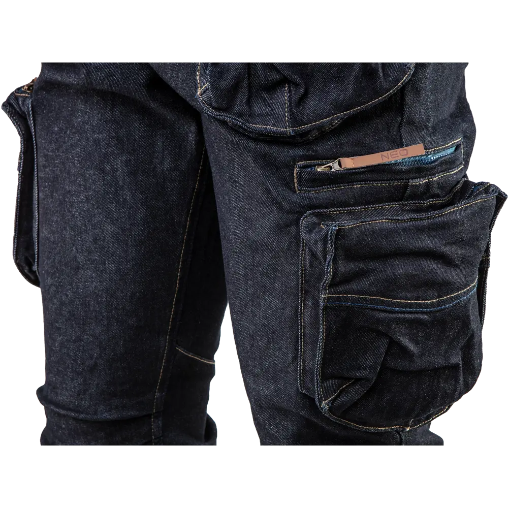 Брюки рабочие 5 карманов Neo Tools Denim темно-синие размер S рост 175 84789475 STLM-2153692  - Вид №2