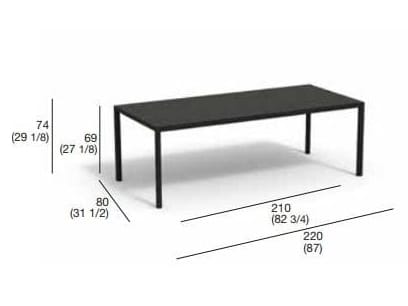 Прямоугольный садовый стол RODA Plein Air ARCH-00151156 - Вид №10