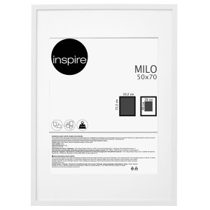 85578076 Рамка Milo 50x70 см цвет белый STLM-0064103 INSPIRE
