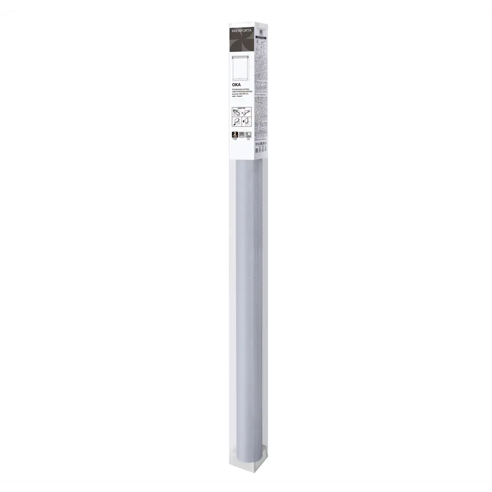 Штора рулонная KREAFORTA Oka 110x190 см серая STLM-2014365 - Вид №9