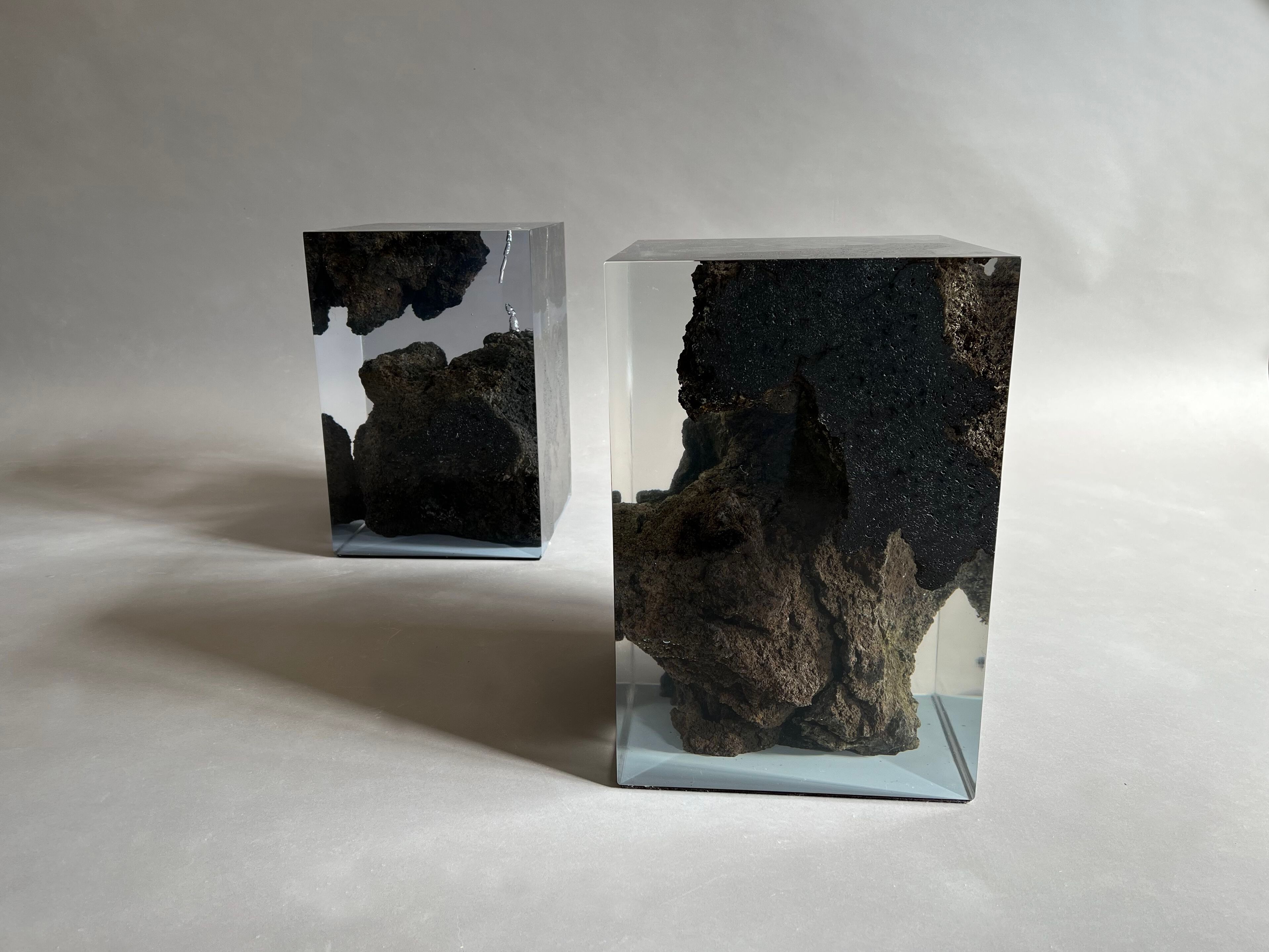 Журнальный столик / табурет из лавового камня и смолы alcarol Geomorphic 2023 ARCH-00118545 - Вид №5