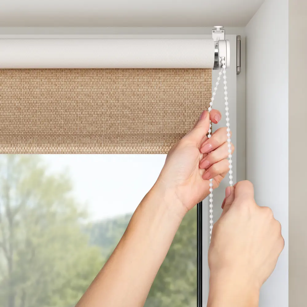 Штора рулонная блэкаут Dublin 110x250 см коричневая PRAKTO STLM-2000626 - Вид №6