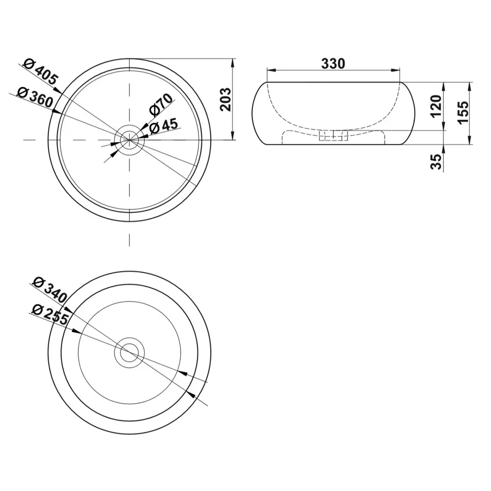 Раковина Melana MLN-5004 накладная 41 см Pepo STLM-2030303 - Вид №8