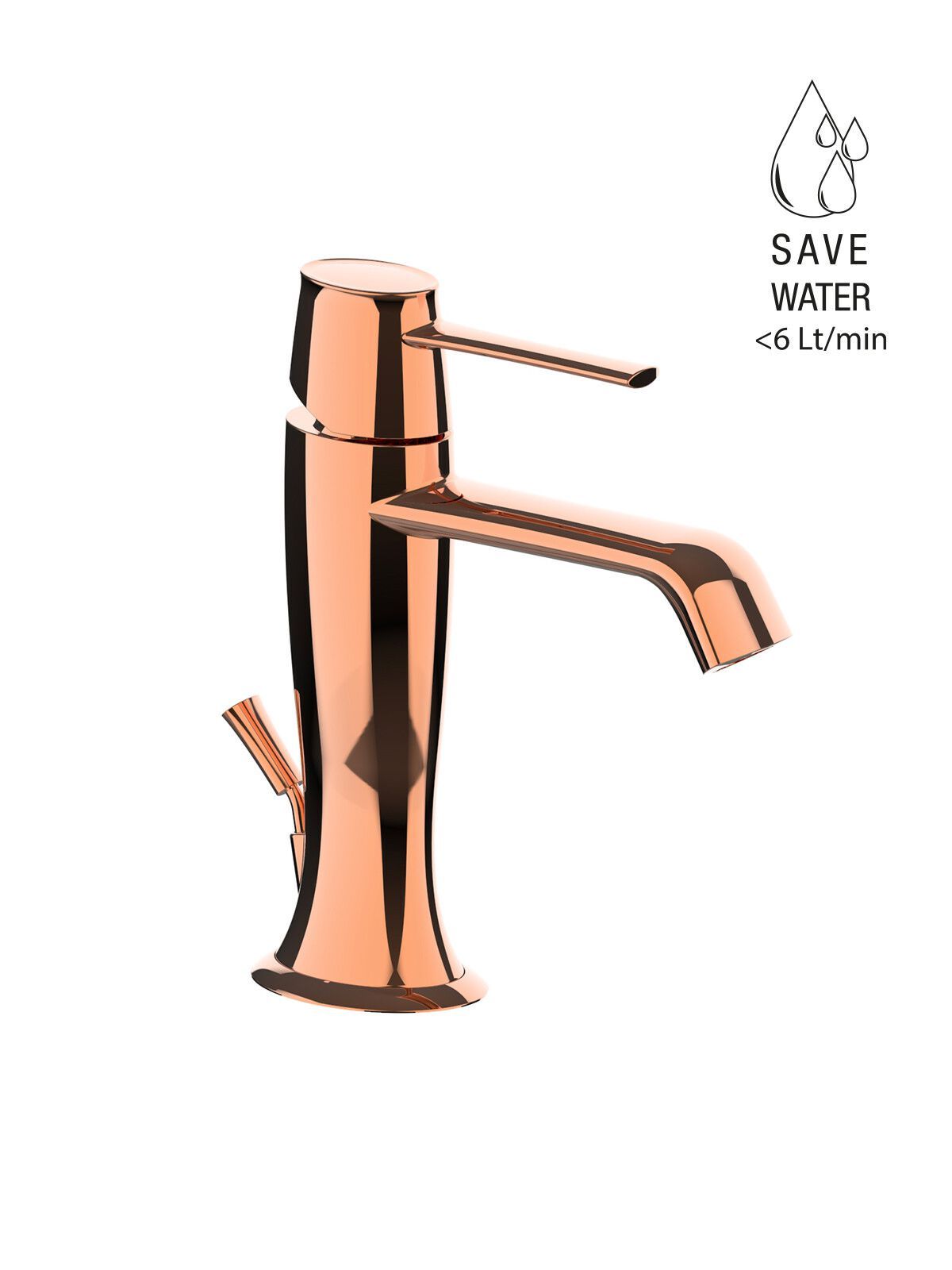 Однорычажный смеситель для раковины с раковиной Rubinetterie Frattini Delizia ARCH-00032078 - Вид №5