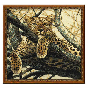 0937 Набор для вышивания Леопард 60 х 60 см RIOLIS Сотвори Сама