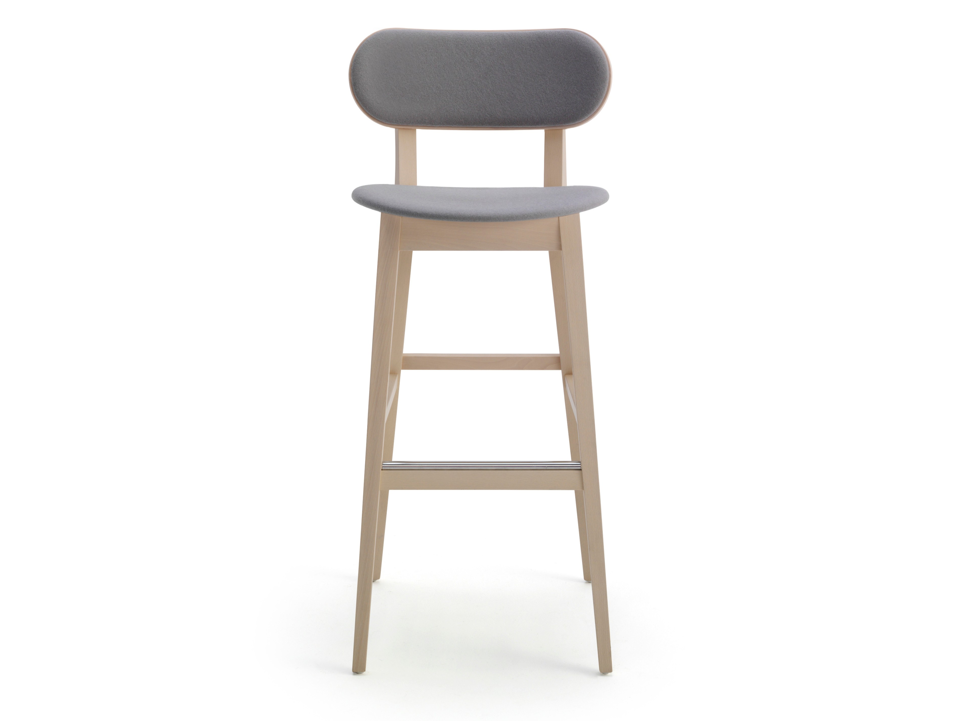 Высокий табурет из бука со спинкой Billiani Gradisca ARCH-00124401