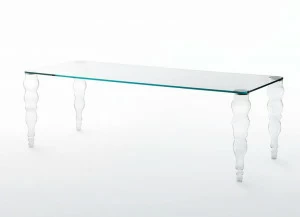 Glas Italia Прямоугольный стол из хрусталя Post modern
