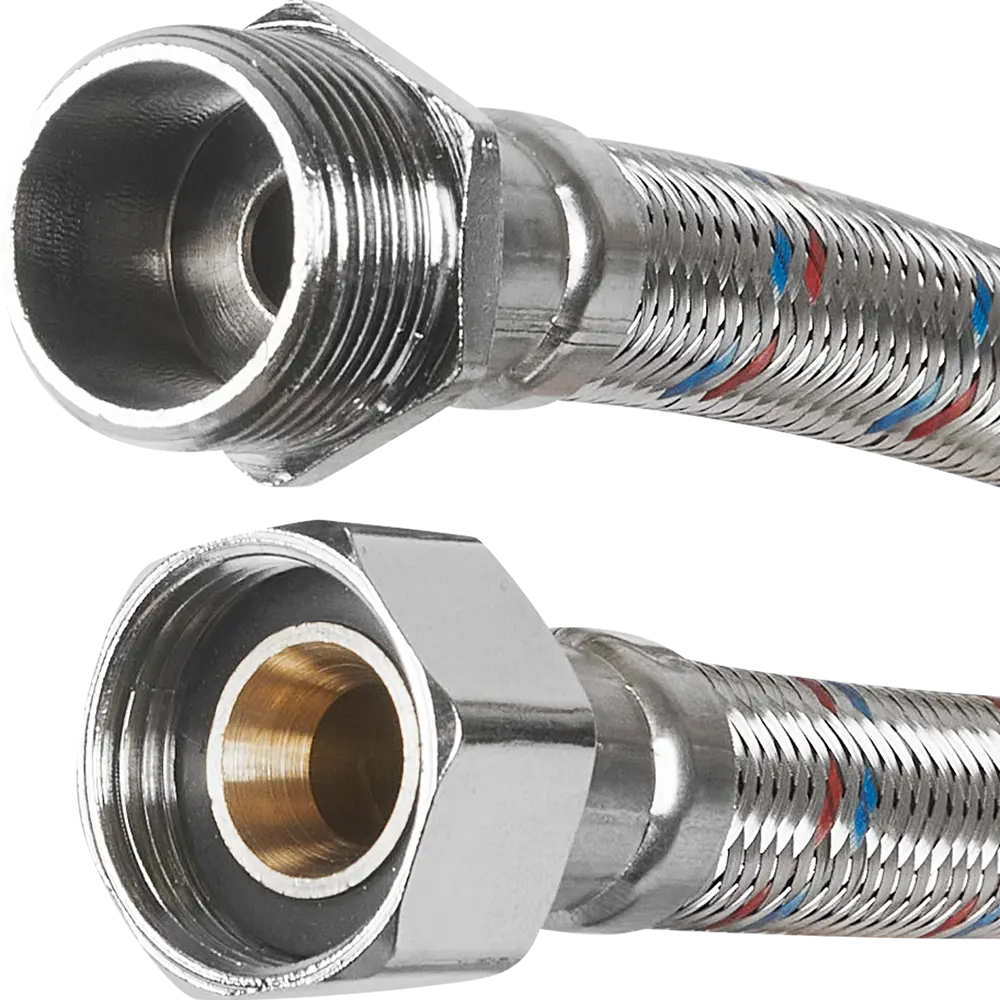 Гибкая подводка для воды Aquabeam 3/4"x3/4" гайка - штуцер 80 см STLM-2047349 - Вид №1