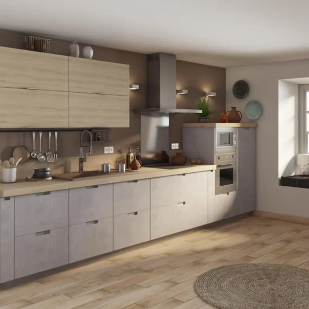 Фальшпанель для кухонного шкафа Берлин 37x76.8 см Delinia ID МДФ цвет серый STLM-2039452 - Вид №4