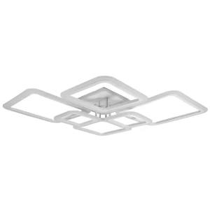 Люстра потолочная светодиодная Glanzen Led-0120-square-white с пультом управления 35 м² регулируемый цвет света RGB цвет белый