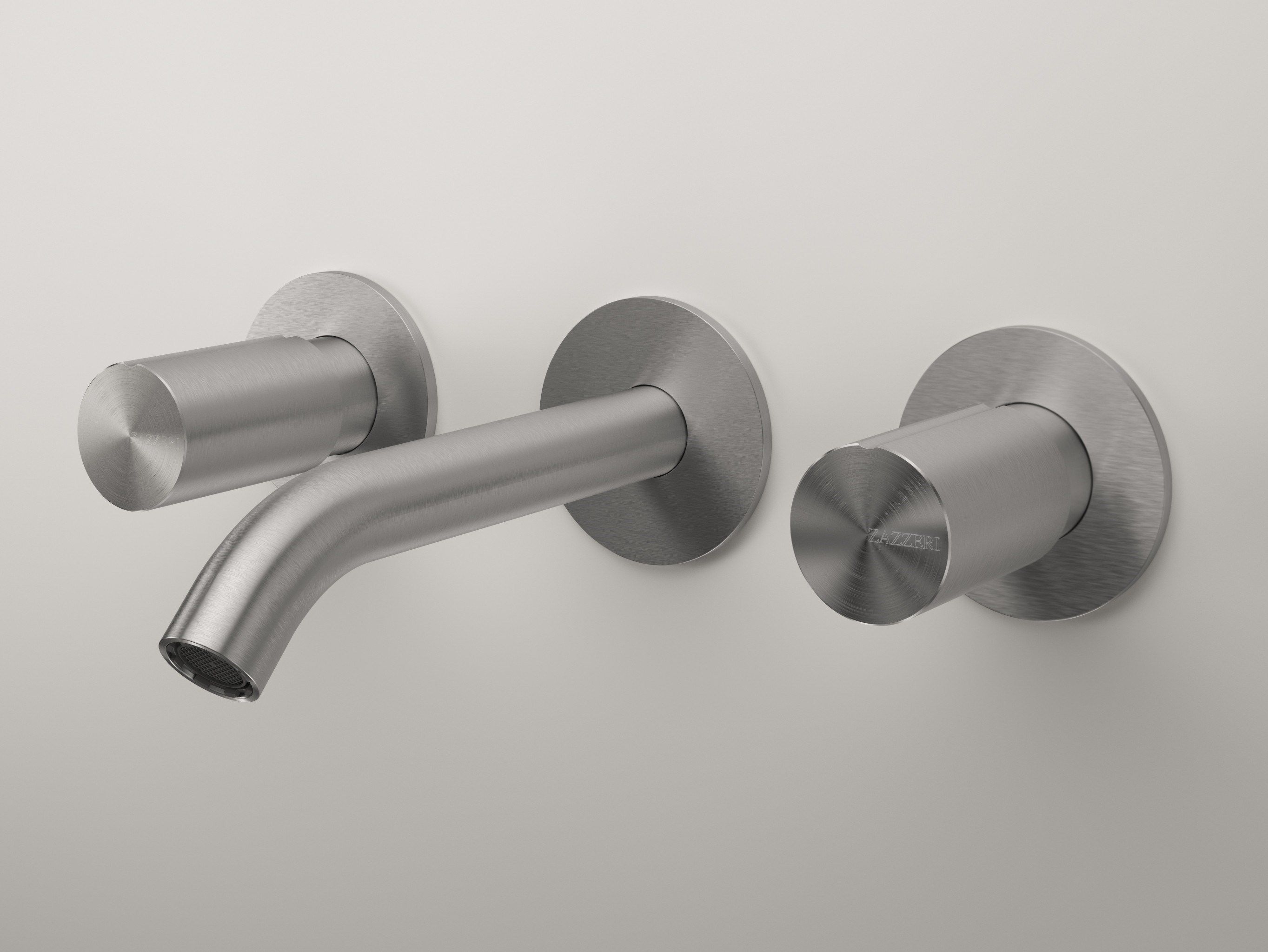 Настенный смеситель для раковины из нержавеющей стали с 3 отверстиями Zazzeri Z316 ARCH-00032726 - Вид №1