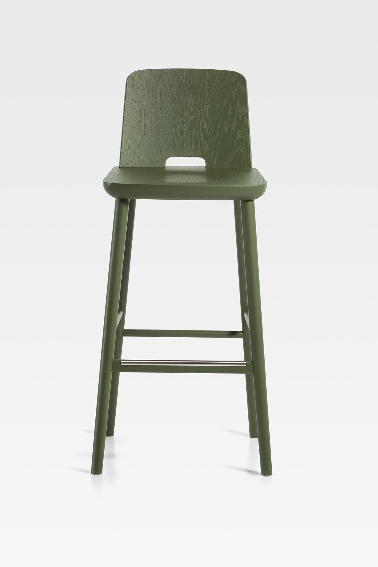 Высокий стул из ясеня со спинкой SIPA планшет ARCH-00036178 - Вид №18