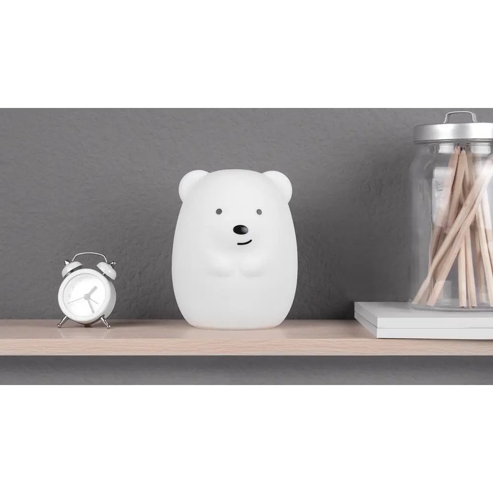 Светильник детский Rombica LED Bear, RGB свет, цвет белый STLM-2019471 - Вид №8