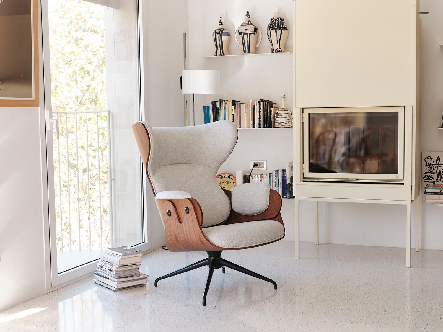 Тканевое кресло с высокой спинкой BD Barcelona LOUNGER ARCH-00090470 - Вид №16